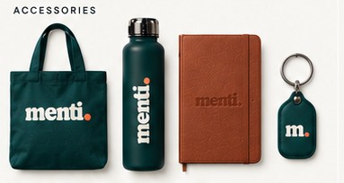 menti accessories shown in the house colorways