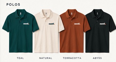 menti polos shown in the house colorways